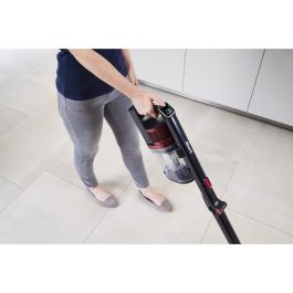 Shark IZ300EUT Aspiradora Escoba 2 en 1 Sin Bolsa Ciclónica Inalámbrica, 60 min Autonomía, Negro/Borgoña
