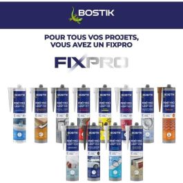 Bostik Sellador Adhesivo Fixpro MSP 104 Negro 290 ml – Automoción Náutica Resistente Intemperie y Agua Mar