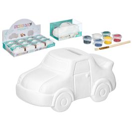 Hucha para pintar coche, 6 colores, cerámica blanca, 14x7x7 cm - Pincello (24 Unidades) Precio: 58.88999941. SKU: B13EH6CMSK