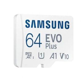Samsung MB-MC64SA/EU Tarjeta Memoria microSD EVO Plus 2023 64GB 160MB/s Clase 10 U3 V30 A2 con Adaptador SD Samsung MB-MC64SA/EU Tarjeta Memoria microSD EVO Plus 2023 64GB 160MB/s Clase 10 U3 V30 A2 con Adaptador SD