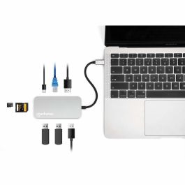MANHATTAN USB-C 8-en-1 Docking Station con HDMI, RJ45 y 3x USB-A