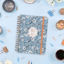 Finocam 760063126 Agenda 2026 YOU E10 Día Página 155x212mm Cotton Espiral, Tapa Dura Antirrayaduras, 12 Meses