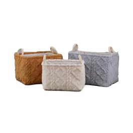 Cesta Alpino DKD Home Decor Beige Gris 32 x 27 x 42 cm Set de 3 Precio: 53.49999996. SKU: S3039162
