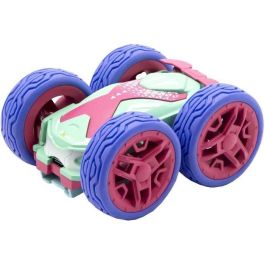 Exost SIL1707334716292 Coche Teledirigido 360 Mini Flip Amazon, Escala 1:34, 8 km/h, 10 cm, Rosa, Edad 5+ Años
