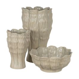 Centro Mesa Verde Cerámica Decoración 42 X 42 X 19 cm