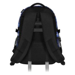 Karactermania Mochila Sonic Run. Plus FAN Action 44x34x21 cm, Gran Capacidad, 3 Compartimentos, Bolsillo USB, Ripstop, Azul