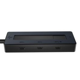 HP USB-C Multiport Hub 4K Portátil | Adaptador Versátil con Conexión USB-C para Carga, Pantalla y Multi-OS