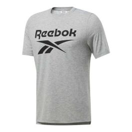 Camiseta de Manga Corta Hombre Reebok Workout Ready Supremium Gris Camiseta de Manga Corta Hombre Reebok Workout Ready Supremium Gris
