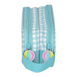 Estuche Escolar BlackFit8 Fly with me Blanco Azul cielo 21 x 8 x 6 cm Estuche Escolar BlackFit8 Fly with me Blanco Azul cielo 21 x 8 x 6 cm