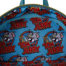Loungefly Mochila Tom & Jerry de Piel Sintética con Jerry Saliente 26cm