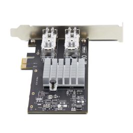 StarTech.com P021 Tarjeta de Red PCIe 2.0 x1 Gigabit Ethernet SFP Dual con Intel I350-AM2 para Servidor/Workstation