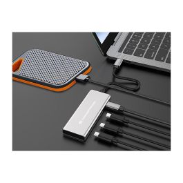 Conceptronic HUBBIES16G Hub Usb Tipo C de 4 Puertos USB 3.2 Gen 2 10 Gbps con Power Delivery 100W