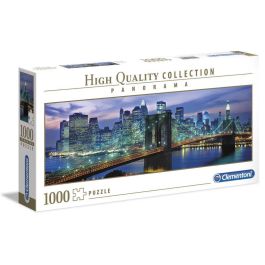 CLEMENTONI Puzzle Panorama Puente de Brooklyn New York 1000 Piezas 98x33cm