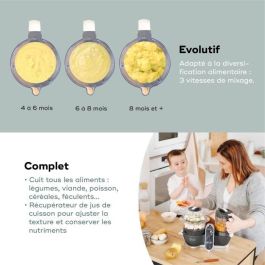 BABYMOOV Nutribaby Robot de comida para bebés (+) Gris industrial BABYMOOV Nutribaby Robot de comida para bebés (+) Gris industrial