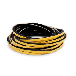 Herrajes ALK Burlete Salvapolvo Adhesivo Negro 7X10 10 Metros