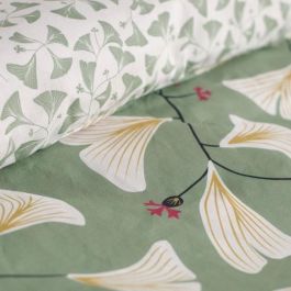 Today 122794 Juego de cama Sunshine 100% Algodón 240x220cm 2 personas con 2 fundas almohada 63x63cm Estampado Verde