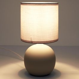 Home Deco Factory Lámpara de Mesa Cerámica Gris Colección Natural