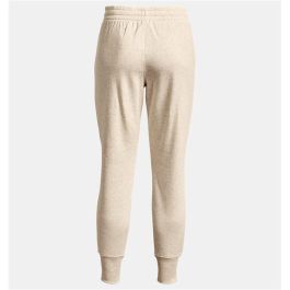 Pantalón Largo Deportivo Under Armour Rival Fleece Joggers Blanco Natural Mujer