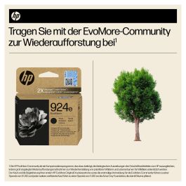 HP Cartucho Tinta Original EvoMore 924e Negra Alto Rendimiento XL 1000 páginas Individual