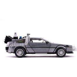 Coche de metal dlorean regreso al futuro ii con luz escala 1:24 30x15x11 cm Coche de metal dlorean regreso al futuro ii con luz escala 1:24 30x15x11 cm