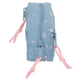 Safta Estuche Portatodo Triple Pequeño Snoopy Con Goma Elástica 85x220x60 mm