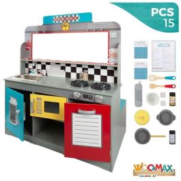 Cocina retro de madera woomax 90x58x104 cm Cocina retro de madera woomax 90x58x104 cm