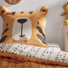 Today Juego de Cama Infantil TODAY3574641306809 + Puf Plegable con Almacenaje - JUNGLE - 140 x 200 cm - Algodón