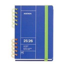Agenda Escolar (2025-26) Miquelrius Back To Basics Wire-O Tapa Extra Con Goma Activa 8º 123X178 S/V Apais. Azul Precio: 10.50000006. SKU: B1JCDABVTB