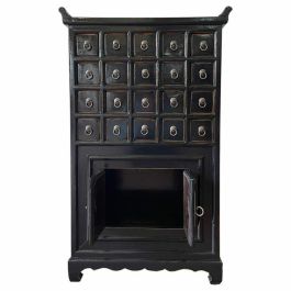 Aparador Alexandra House Living Negro Madera Madera de olmo 32 x 98 x 55 cm