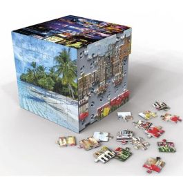 Educa Borrás Puzzle Cubo 3D Viajes 6 en 1, 216 Piezas, Ref. 20124