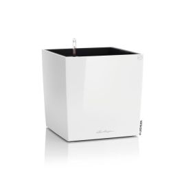 Lechuza LEC4008789163608 Maceta Cube Premium 40 - juego completo, blanco brillante