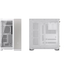 Corsair CC-9011285-WW Caja de PC de Torre Media 6500X Aluminio Blanco/Gris Satinado