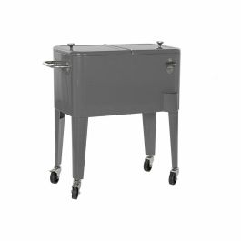 Nevera DKD Home Decor Con ruedas Gris Gris oscuro Acero Polipropileno 56 L 74 x 43 x 80 cm (74 x 43 x 80 cm) Precio: 163.50000007. SKU: B1D3KMS2M8