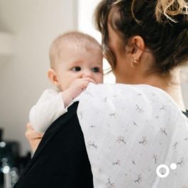 Doomoo BAB5400653010787 Pack de 3 arrullos de gasa de algodón orgánico Oeko-Tex Rosa