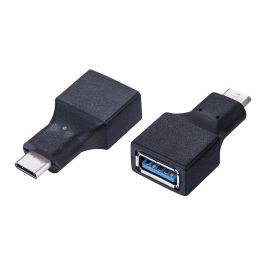 VALUE 12.99.9030 Adaptador USB 3.2 Gen1 Tipo C a Tipo A, Macho a Hembra, Negro, 5 Gbit/s, Plug and Play