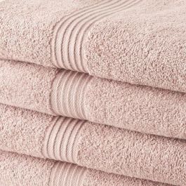 TODAY Juego de 4 toallas de baño 100% algodón - 50x100 cm - Rosa arena TODAY Juego de 4 toallas de baño 100% algodón - 50x100 cm - Rosa arena