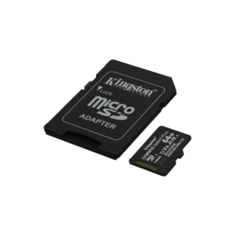 Kingston SDCS3/64GB Tarjeta microSDXC Canvas Select Plus 64GB 100MB/s A1 Clase 10 U1 V10 para Android con Adaptador SD Kingston SDCS3/64GB Tarjeta microSDXC Canvas Select Plus 64GB 100MB/s A1 Clase 10 U1 V10 para Android con Adaptador SD