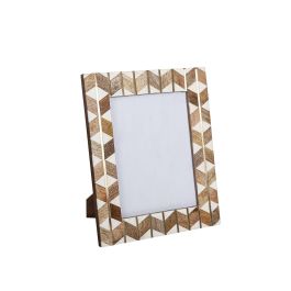 Marco de Fotos Romimex Marrón Beige Madera Resina 15 x 20 x 2 cm Precio: 33.998822. SKU: B1FZZRS9X3