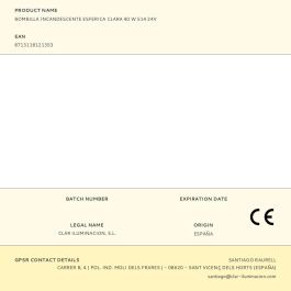 Ormalight Bombilla incandescente esférica clara 40W E14 24V Luz cálida 2800K 410lm