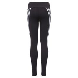 Mallas Deportivas para Niños Adidas Cotton 3 Bandas Girl Negro L