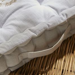 Cojín de suelo - HOY - CHARME - Slub x Chambray x Bordado Berenice - 40 x 40 x 10 cm Cojín de suelo - HOY - CHARME - Slub x Chambray x Bordado Berenice - 40 x 40 x 10 cm