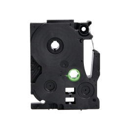 Q-connect Cinta TZE-211 Blanco-Negro 6mm Longitud 8 mt Compatible Brother