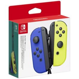 Nintendo Joy-Con Set de Joysticks y Controladores para Nintendo Switch - Par Izquierdo azul y Derecho neón amarillo