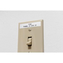 Brady Cinta de Vinilo B-595 Negra sobre Blanca para BMP21-PLUS, BMP21-LAB, BMP21, IDPAL, LABPAL 9.53 mm X 6.40 m