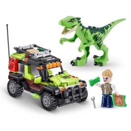 Zuru ZUR1724063765598 Set de Construcción Dino Adventure Raptor Force, 252 Piezas, Camión Incluido, Instrucciones Sencillas