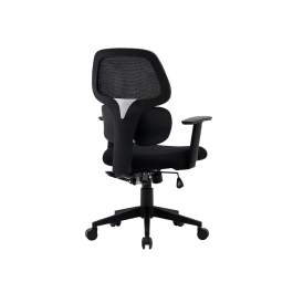 Q-connect Silla de Oficina Ancona Malla Base Metálica Negro - Altura Máx 1110 Anc 660 Prof 590 Ruedas Premium