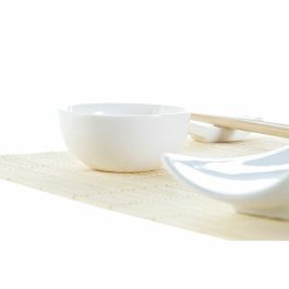 Sushi Oriental DKD Home Decor Natural Blanco 19.5 x 3.3 x 28.5 cm Set de 9