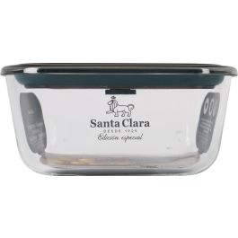 Fuente rectangular con tapa hermética y válvula 500 ml Santa Cl Inde (4 Unidades)