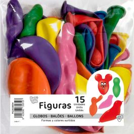 Party Time: 15 Globos Carita Figuras de Látex para Fiesta