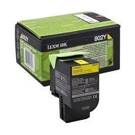 Lexmark 802Y Toner Retornable Amarillo1K Precio: 96.58999966. SKU: S8412034